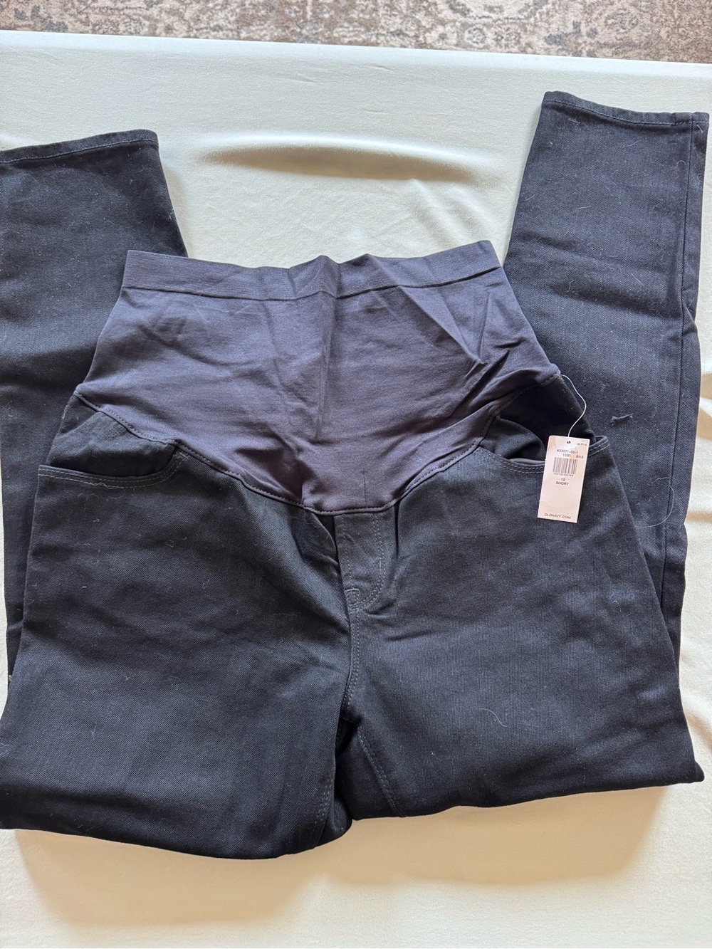 Old Navy Black Maternity Jeggings with Belly Panel